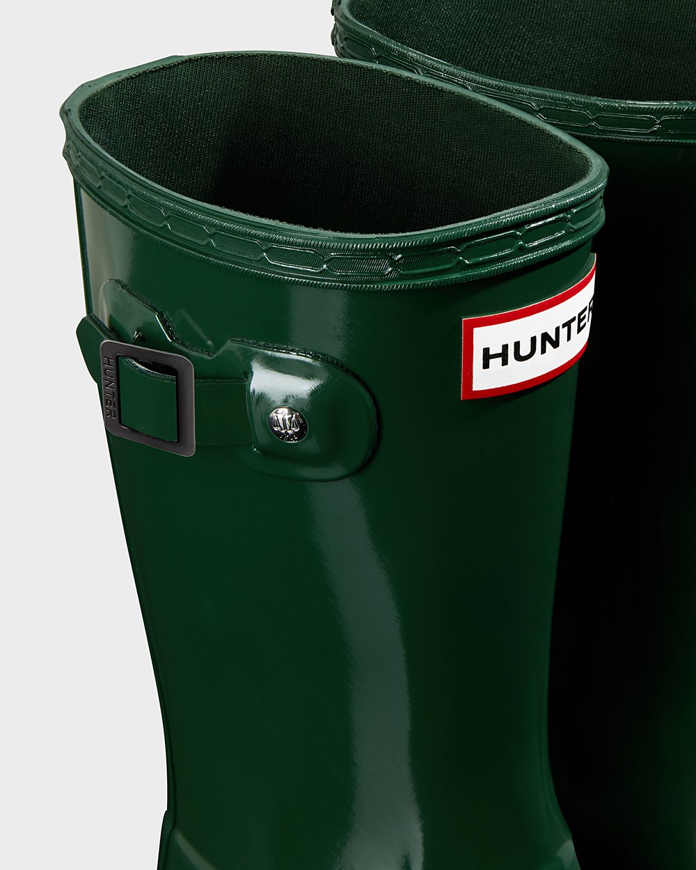 Galochas Hunter Criança Verdes - Original Big Gloss - 21YPLCABE